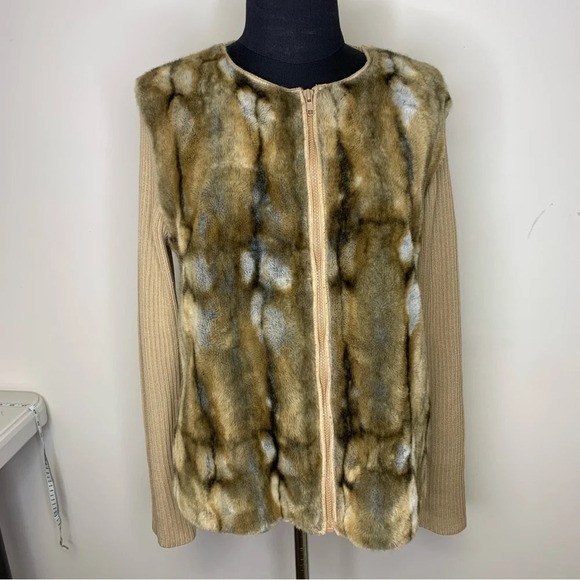 90s Vintage Alberto Cacciari Merino Wool Blend Front Zip Up Jacket No Size - Picture 11 of 11